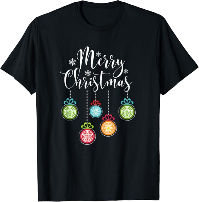 Merry Christmas Shirt Christmas Light Bulbs TShirt Amazon.co.uk Fashion